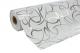 Rouleau de papier cadeau Premium, 80 g/m², 50m x 0,70m, motif Arabesques argent sur gris,image 1