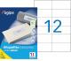 1200 étiquettes blanches multi-usage, format 105 x 49,39 mm (100 feuilles / cdt) - Pose Express,image 1