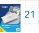 2100 étiquettes blanches multi-usage, format 70 x 42,4 mm (100 feuilles / cdt) - Pose Express,image 1