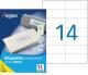 1400 étiquettes blanches multi-usage, format 105 x 42,4 mm (100 feuilles / cdt) - Pose Express,image 1