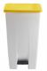 Poubelle mobile à pédale Mobily - 120l - jaune / blanc,image 2