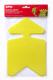 Lot de 10 étiquettes polypro, forme flèche 16x24, coloris jaune fluo,image 1