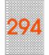 2940 pastilles adhésives orange, diamètre 8 mm (10 feuilles A5 / cdt),image 2