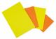 Lot de 50 étiquettes carton 780 g/m², forme rectangulaire 21x29,7, coloris jaune/orange,image 1