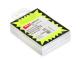 Lot de 200 étiquettes carton 250 g/m², forme rectangulaire 6x9, coloris jaune fond noir,image 1