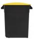 Poubelle de tri mobile Movatri - 65l - noir / jaune,image 3