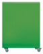 Borne de tri sélectif Cubatri à roulettes, sans serrure - verre - 90l - blanc / vert jaune - RAL 6018,image 3