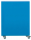 Borne de tri sélectif Cubatri à roulettes, sans serrure - papier - 90l - gris manganèse / bleu ciel - RAL 5015,image 3