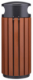 Corbeille à poser ou à fixer Zeno Extrême - 80l - effet Corten (aspect acier rouillé) / inox AISI 304 gris manganèse,image 2