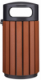 Corbeille à poser ou à fixer Zeno Extrême - 60l - effet Corten (aspect acier rouillé) / inox AISI 304 gris manganèse,image 3