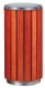 Corbeille à poser ou à fixer Zeno Protec - 80l - bois vernis / acier galvanisé,image 1