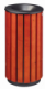 Corbeille à poser ou à fixer Zeno Access - 80l - bois vernis / gris manganèse,image 2