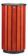 Corbeille à poser ou à fixer Zeno Access - 80l - bois vernis / galvanisé gris manganèse,image 3