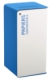 Borne de tri sélectif Cubatri, avec serrure - papiers confidentiels - 75l - blanc / bleu ciel - RAL 5015,image 1