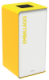 Borne de tri sélectif Cubatri, sans serrure - emballages - 75l - blanc / jaune colza - RAL 1021,image 1