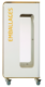 Borne de tri sélectif Cubatri Vigipirate à roulettes, sans serrure - emballages - 90l - blanc / jaune colza - RAL 1021,image 2