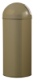 Poubelle Push avec couvercle à trappe - 45l - gris olive mat - RAL 7002,image 2