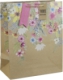 Sac cadeau Eté floral, grand format (26,5x14x33 cm), papier 210 g/m², cordelette assortie,image 1