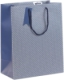 Sac cadeau Men in blue, grand format (26,5x14x33 cm), papier 210 g/m², cordelette assortie,image 1