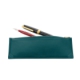 Petite trousse à crayons en cuir, coloris vert émeraude,image 1