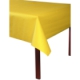 Nappe en papier gaufré Toile de lin, rouleau de 6x1,18m, coloris jaune,image 2